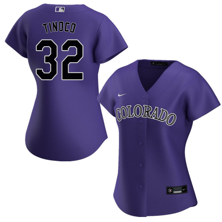 Nike Women #32 Jesus Tinoco Colorado Rockies Baseball Jerseys Sale-Purple